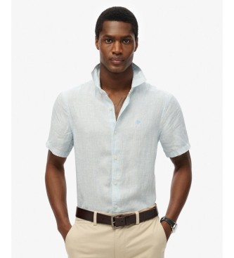 Superdry Camisa Vacation Linen azul