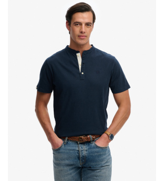 Superdry para hombre. M6010937A Camiseta Classic Grandad marino (XXL), Casual, Algodón, Manga corta