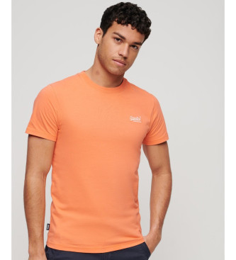 Superdry - pour homme. essential logo t-shirt orange