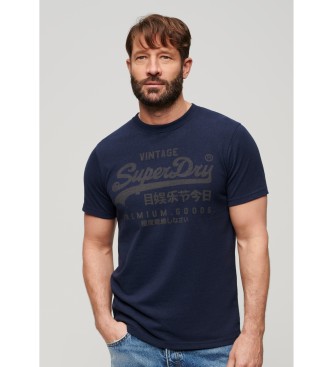 Superdry - pour homme. t-shirt heritage classic navy