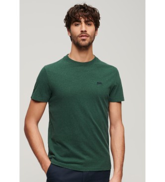 Superdry - pour homme. t-shirt vert micrologo essential