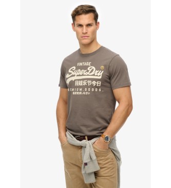 Superdry para hombre. M1012110A Camiseta Vintage Workwear negro (XL), Casual, Algodón, Manga corta