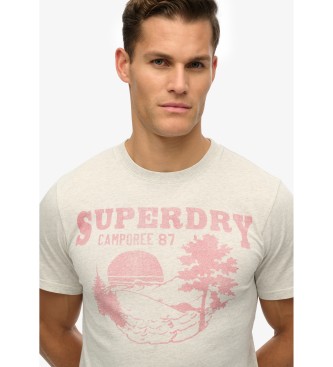 Superdry para hombre. M1012177A Camiseta Lo-fi Outdoor Mono gris (M), Casual, Algodón, Manga corta 2