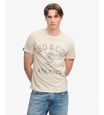 Superdry Camiseta Gothic Varsity beige