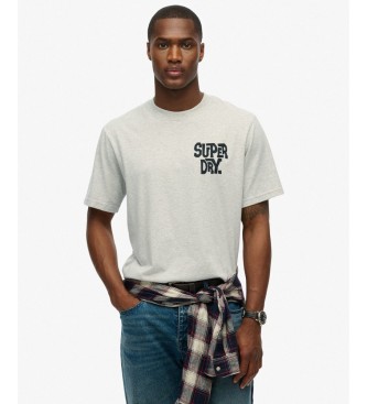 Superdry Camiseta Outdoor Narrative Loose gris