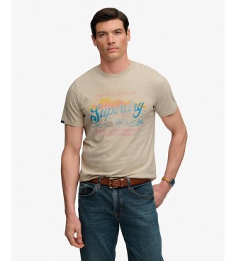 Superdry Camiseta Outdoors Mountain beige