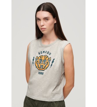 Para mujer. W6011981A Camiseta sin mangas Komodo Tiger (XS), Casual, Sin mangas / Tirantes, Algodón Orgánico, Sostenible