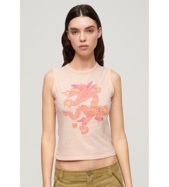 Para mujer. W6011813A Camiseta con logo Vintage Komodo (XS), Casual, Sin mangas / Tirantes, Algodón Orgánico, Sostenible
