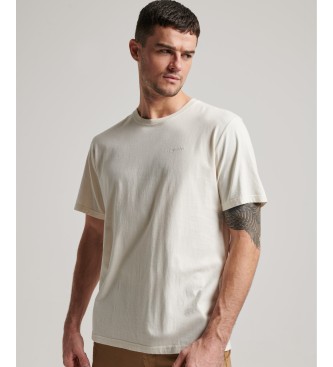 Superdry - pour homme. t-shirt vintage mark blanc