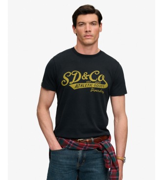 Superdry Camiseta Vintage Script negro