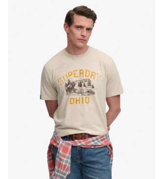 Superdry Camiseta Wild Frontier beige
