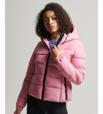 Superdry Cazadora Acolchada Con Capucha Spirit Sports rosa