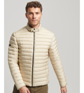 Superdry para hombre. M5011785A Cazadora ligera acolchada beige (M), Casual, Nylon, Sostenible
