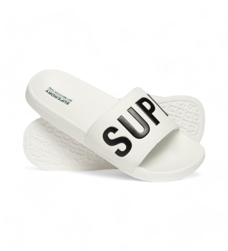 Superdry Chanclas Core Vegan Pool Slide blanco