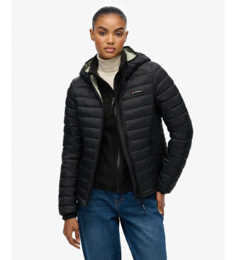 Superdry para mujer. W5011970A Chaqueta acolchada Fuji Lite negro (L), Casual, Poliéster