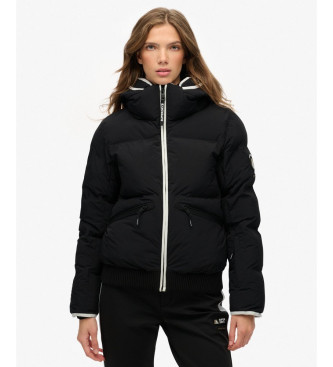 Superdry Para Mujer. WS110179A Chaqueta Bomber Ski Con Capucha Negro (Xs), Casual, PoliéSter-image