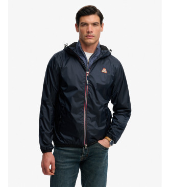 Superdry para hombre. M5012330A Chaqueta Essential Windbreaker marino (L), Casual, Poliéster