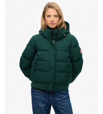 Superdry para mujer. W5011993A Chaqueta Everest Bomber verde (S), Casual, Poliéster