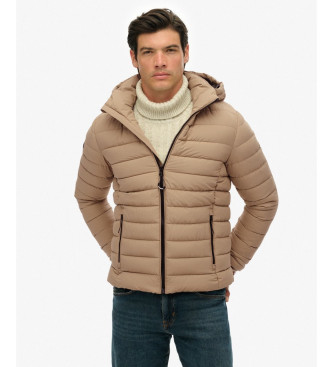 Superdry para hombre. M5012290A Chaqueta Fuji beige (L), Casual, Poliéster Reciclado, Sostenible