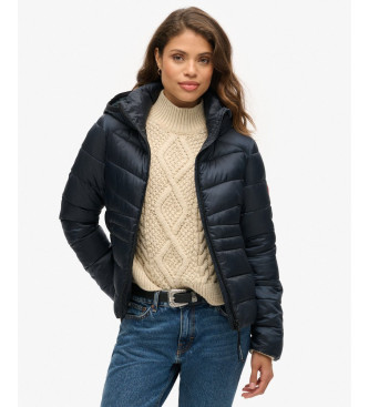 Superdry para mujer. W5011724A Chaqueta Fuji Quilt marino (S), Casual, Poliéster Reciclado, Sostenible