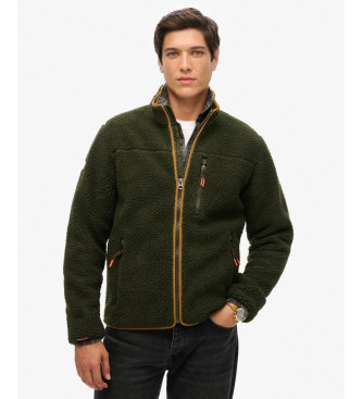 Superdry para hombre. M2014140A Chaqueta Outdoor Full Zip verde (XL), Casual, Poliéster