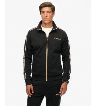 Superdry para hombre. M2014312A Chaqueta Tech Cult Loose Track negro (XL), Casual, Algodón