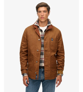 Superdry para hombre. M5012196A Chaqueta The Merchant Store marrón (XXL), Casual, Poliéster