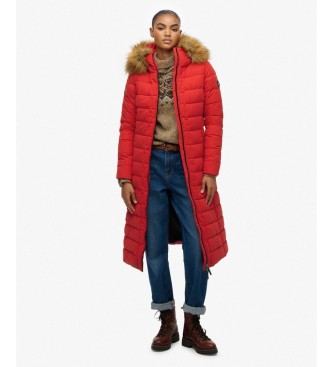 Superdry Chaqueta acolchada New Arctic Long rojo
