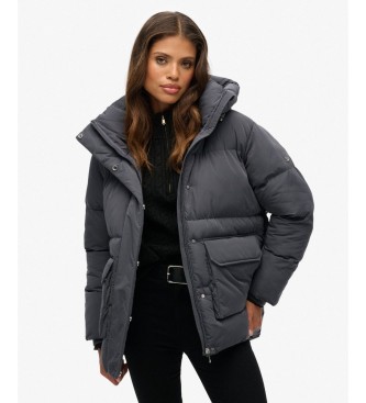 Superdry For Woman. W5011930A Black Padded Jacket (M), Casual, Recycled Polister