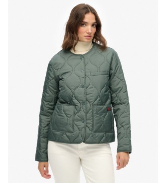 Superdry Chaqueta acolchada Quilted Lite Liner verde