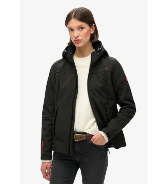 Superdry para mujer. W5011903A Chaqueta con capucha Classic Trekker negro (S), Casual, Deportivo, Outdoor, Poliéster Reciclado, Sostenible