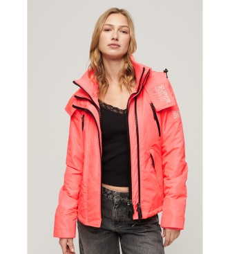 Superdry Chaqueta cortavientos Mountain con capucha rosa