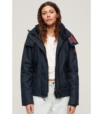 Superdry Chaqueta cortavientos con capucha Mountain marino