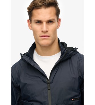 Superdry para hombre. M5012101A Chaqueta cortavientos con capucha y logotipo marino (XL), Casual, Nylon, Sostenible 2