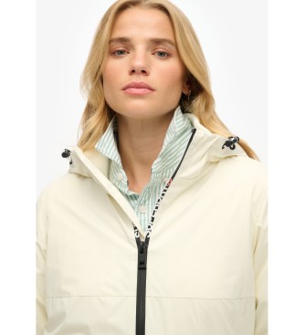 Superdry para mujer. W5011849A Chaqueta cortavientos con capucha y logotipo blanco (S), Casual, Sostenible, Nylon reciclado 2