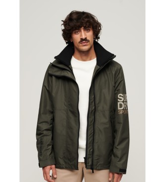 Superdry für Herren. M5011842A Yachter SD Windbreaker Jacke mit Kapuze grün (M), Lässig, Langarm, Recyceltes Polyester, Nachhaltig