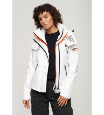 Superdry para mujer. W5011679A Chaqueta cortavientos Mountain SD-Windcheater blanco (XS), Casual, Poliéster, Manga larga