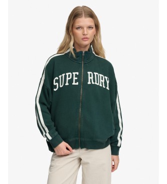 Superdry Chaqueta de chándal ESS Loose verde