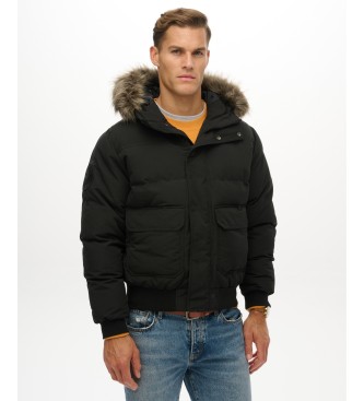 Superdry Chaqueta Everest Hooded negro