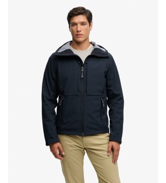 Superdry Chaqueta Hooded Softshell Trekker marino