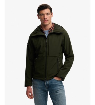 Superdry Chaqueta Hooded Softshell Trekker verde