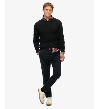 Superdry Pantalón Chino International negro