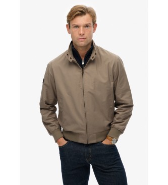 Superdry para hombre. M5012259A Chaqueta Classic Harrington beige (M), Casual, Algodón
