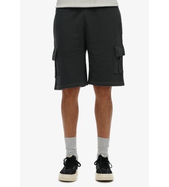Superdry para hombre. M7110425A Pantalón corto Constrast negro (M), Casual, Algodón