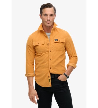 Camisa de pana de corte holgado Trailsman naranja (M), Casual, Algodón, Manga larga, Superdry outlet 2024.