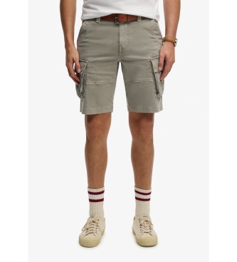 Superdry para hombre. M7110433A Bermudas Core Cargo Short verde grisáceo (32), Casual, Algodón