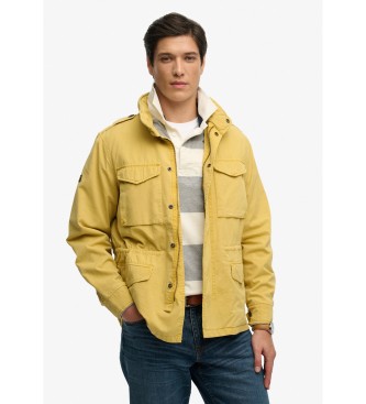 Superdry para hombre. M5012353A Chaqueta M65 amarillo (XL), Casual, Algodón