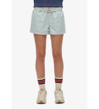 Superdry para mujer. W7110476A Shorts Stripe Elastic verde (XS), Casual, Algodón