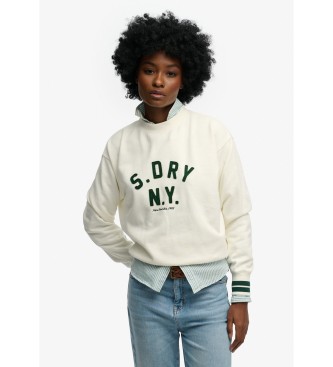 Superdry para mujer. W2012592A Sudadera Country beige (XS), Casual, Algodón