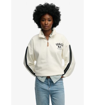 Superdry para mujer. W2012593A Sudadera Country Club Applique beige (M), Casual, Algodón